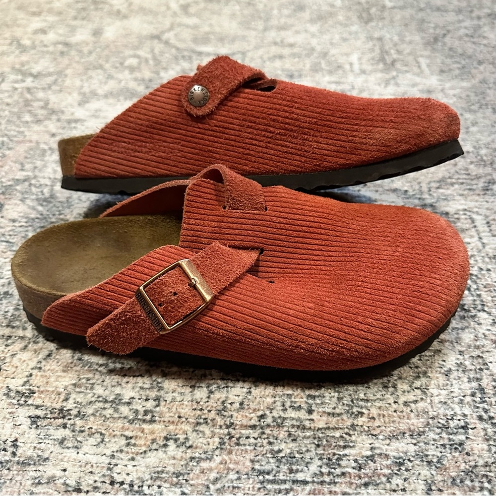 Red Suede Birkenstocks